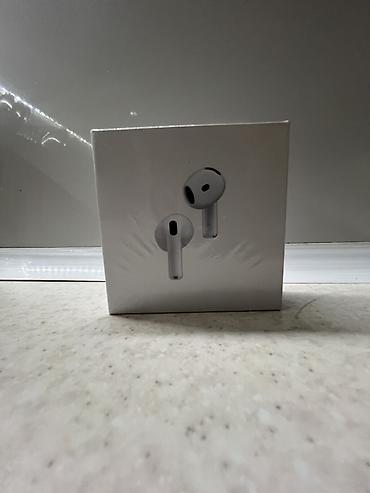 ми 10 с: Беспроводные наушники-вкладыши, Apple, AirPods 4, Новый — 2