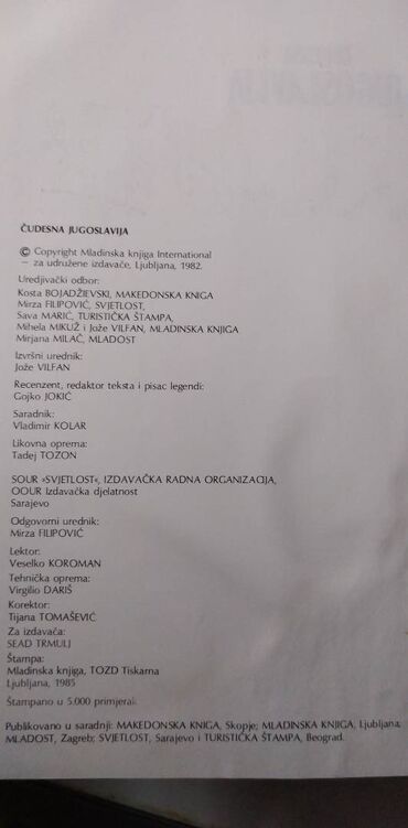 Knjige i stripovi: Knjiga:Cudesna Jugoslavija 264 str.format 30 cm.,ocuvana — 2