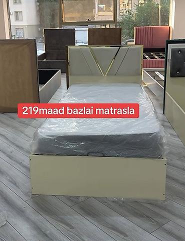 acilib baglanan kravat: Bazalı tək nəfərlik çarpayı və matras dəsti. - Başlıq: müasir — 1