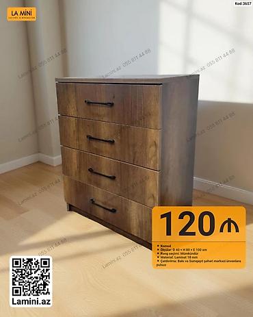 Komodlar: Komod – La Mini - Ölçülər: Dərinlik 40 sm × Hündürlük 80 sm × En 100 — 1