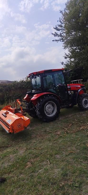 Kommersiya nəqliyyat vasitələri: YTO NLX854F təkərli traktor + arxa ağır tip çalyıcı (mulçer) aqreqatı — 1