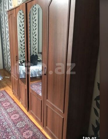 yataq otağında qarderob: Açılan, 4 qapılı Düz dolab, Qarderob, paltar dolabı
