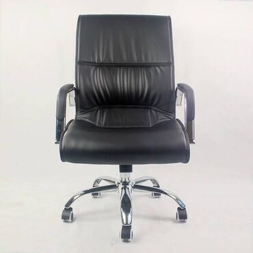 Столы: Кожаное кресло 46х59х115 черный