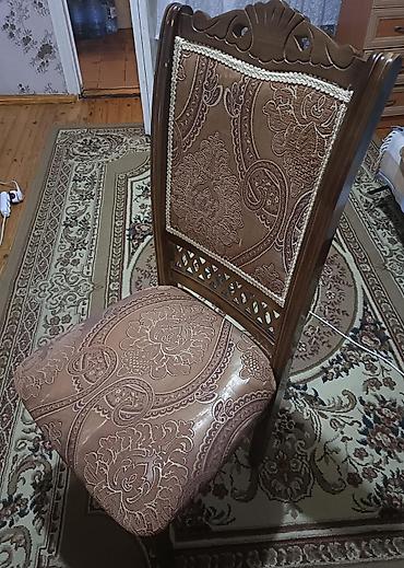 stolun: Taxta karkaslı klassik nahar stulu - Material: Təbii ağac karkas — 1