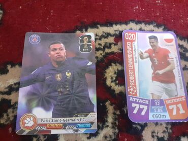 Kolleksiya kartları: Futbol kolleksiya kartları dəsti - Müxtəlif dizaynlarda, rəngli və — 6