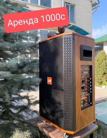 Динамики и колонки: Аренда Колонки блютуз аукс 2 микрофон зарядка хватит на 6-7часов можно
