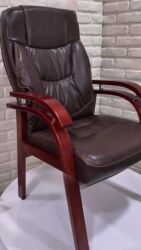 Ofis və oyun kresloları: Yeni, Təkərli, Qolları tənzimlənir, Dəri — 6