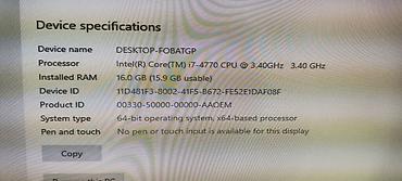 en ucuz hp notebook: Stol üstü kompüter satılır. Prozessor i7 4770, ram 16 gb, ssd 240 gb — 3