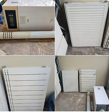 Kombi 24luk. 250azn Panel radiator 1eded 1m 50azn Radiator 18seksiya