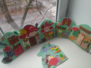 Детские книги: Детская развивающая книга из фетра. Подходит для детей от 1 года — 10