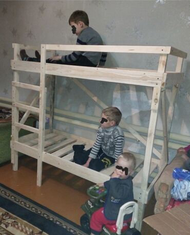 мебел работа: Двухъярусная кровать, Для девочки, Для мальчика, Новый