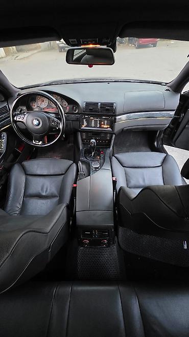 bmw e39 lip: BMW 5 Series E39 sedan – qara rəng, M‑paket üslublu eksteryer — 4