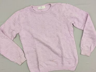koszulka z koronką pod marynarkę: Sweterek, H&M, 10 lat, 134-140 cm, stan - Bardzo dobry
