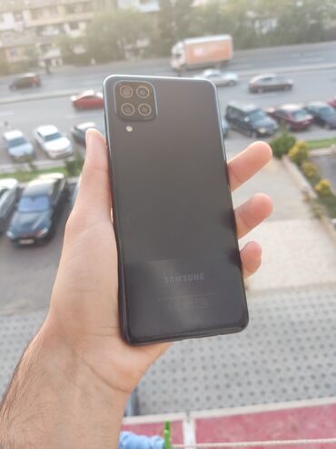 Samsung: Samsung Galaxy A12, 32 GB, rəng - Qara, Barmaq izi, Face ID