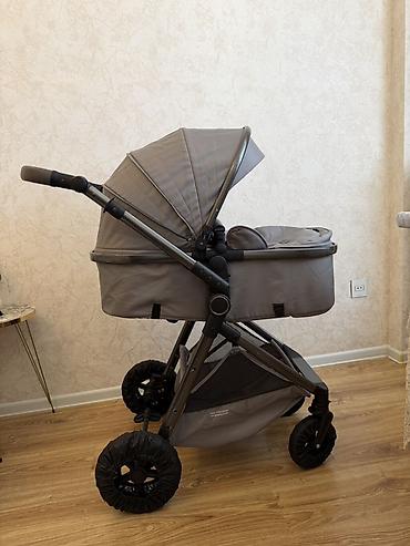 mini araba: Uşaq arabası – 2‑in‑1 transformasiya olunan model, boz rəng — 4
