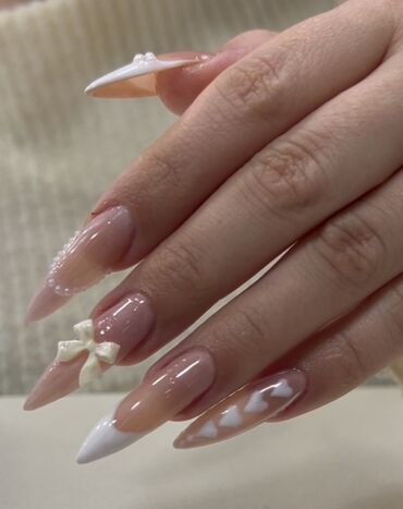 Manikür, pedikür: Tipsi qaynaq 10-15 AZN ♥️ Təsviri: - Klassik, fransız və modern — 6