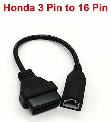 Автоэлектроника: Переходник адаптер ОБД2 OBD2. На Honda 3 pin. Новый. Телефон О 7 О 7 — 1