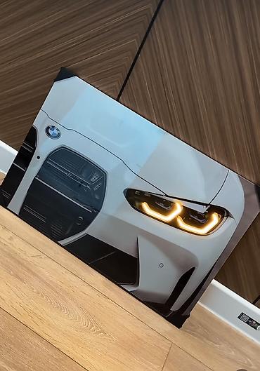 лампы авто: Led картина с изображением передней части BMW на глянцевом — 1