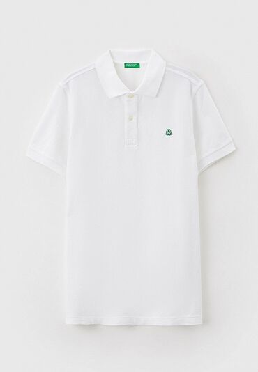 Kişi Geyimləri: Polo köynək, Benetton, XS (EU 34), rəng - Ağ