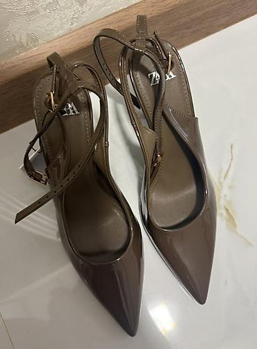 Tuflilər: Tuflilər, Zara, Ölçü: 38, rəng - Qəhvəyi, Yeni — 2