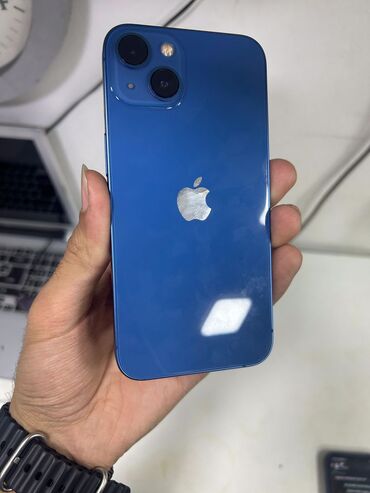 iphone 1 qiymeti: IPhone 13, 128 GB, Mavi, Zəmanət, Barmaq izi, Face ID