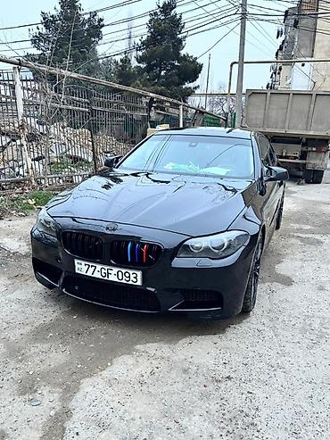 turbo az ranc rover: BMW 5 Series (F10) sedan – qara rəng, M-Performance üslublu eksteryer — 1
