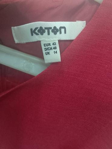 elbiseler: Koton qolsuz qırmızı don - Brend: Koton - Ölçü: EUR 42 (DE 40, UK 14) — 3