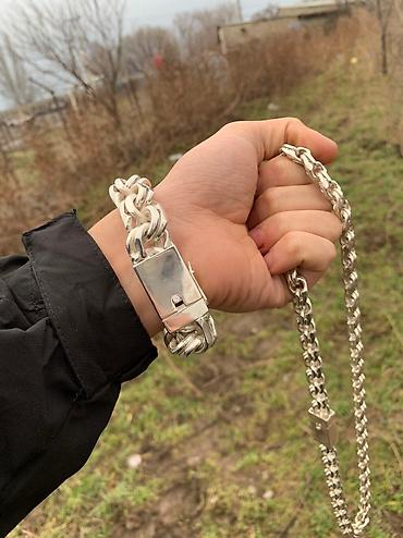 Серебряные цепочки: Серебряный трос "Бисмарк" 270 грамм 64 см at lalafo.kg — 14 Серебряные цепочки: Серебряный трос "Бисмарк" 270 грамм 64 см — 14