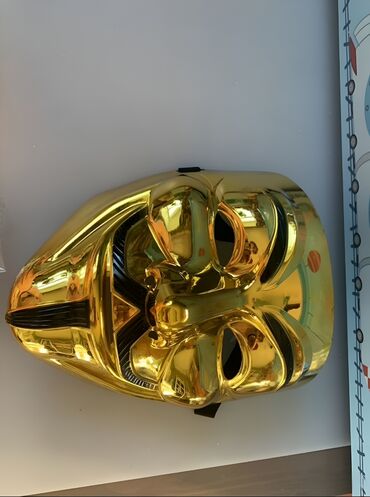 Карнавальные костюмы: Маска Гая Фокса (анонимус), белая Маска доступна в белом, серебристом — 9