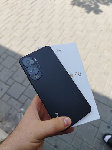 Redmi: Honor 90 Lite, 256 GB, rəng - Qara, Zəmanət, Sensor, Barmaq izi