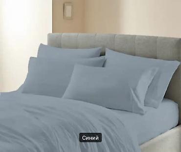bed sheets: Однотонное постельное бельё 100% хлопок полуторки 1350сом, двух спалка — 3