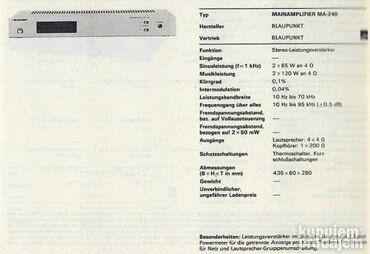 Pojačala i prijemnici: Blaupunkt snagaš, preamp i tjuner s početka '80ih, masivne, kvalitetne — 6