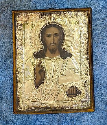 Pravoslav ikonası – “İsa Məsihin Pantokrator təsviri” orta masaüstü