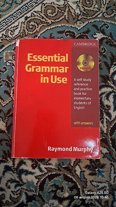 Kitablar və jurnallar: Məhsul: Essential Grammar in Use – Raymond Murphy
Nəşriyyat: Cambridge — 1
