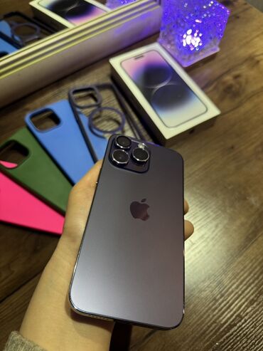 Apple iPhone: IPhone 14 Pro Max, Б/у, 512 ГБ, Deep Purple, Коробка, 84 % — 1