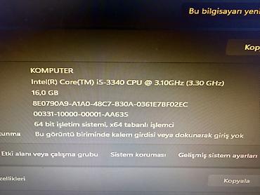 Masaüstü kompüterlər və iş stansiyaları: Masaüstü kompüter dəsti Komponentlər: - Prosessor: Intel Core — 1