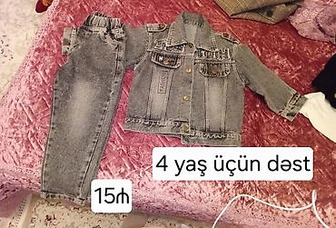 Cins şalvar: 4 yaş oğlan uşağı üçün paltarlar hamısı 1 dəfə geyinilib — 3