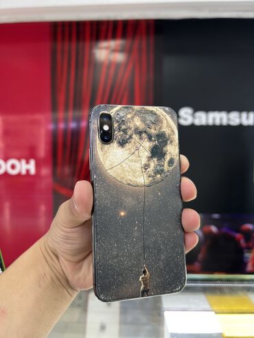 мобильные телефоны поко: IPhone Xs, Колдонулган, 64 ГБ, Кара, Коргоочу айнек, Каптама, Бөлүп төлөө менен
