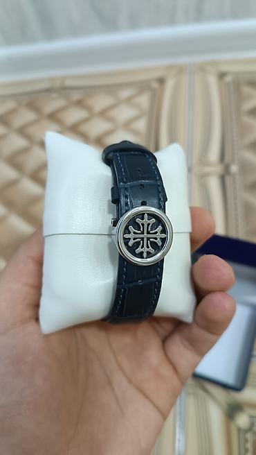 gümüş dəst: Patek Philippe tərzində kişi qol saatı - Korpus: parlaq gümüş rəngli — 2