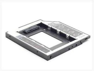 Druga oprema za računare i laptopove: Adapter/kavez za drugi disk u mestu optičkog drajva (caddy) – 2.5" — 12