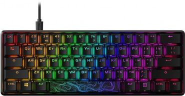 stolüstü kompüterlər: Hyper X alloy origins 60 Gaming keyboard Ideal veziyet HyperX Red