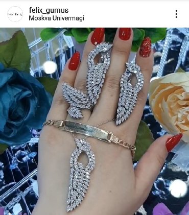 Digər bijuteriyalar: Gümüş dəst, qarnitur,üzük,sep ve daha çoxu üçün : Ünvan : Moskva — 28