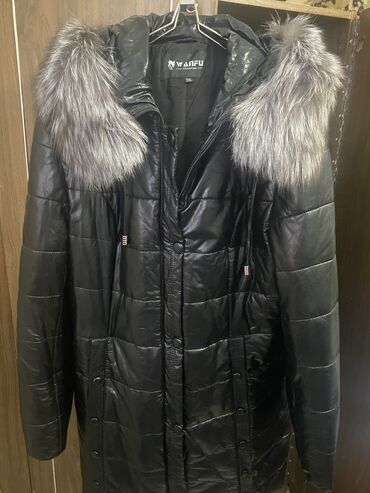 женское пальто зима осень: Пальто, 5XL (EU 50)