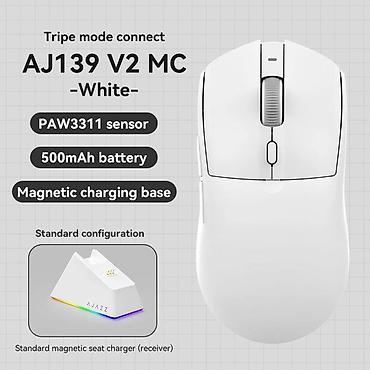 essential: ✅Мышка Ajazz AJ139 V2 MC с докстанцией (белая, черная, красная — 1
