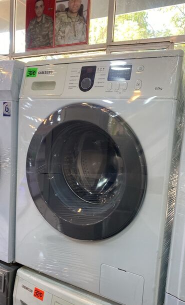 qurutma aparatı: Paltaryuyan maşın Samsung, 6 kq, İşlənmiş, Avtomat, Qurutma var, Kredit yoxdur, Ödənişli çatdırılma