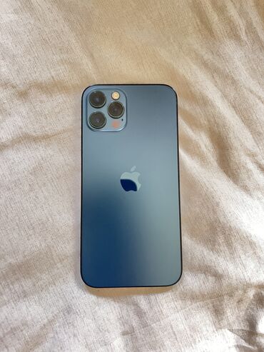 ноутбук эпл цена бишкек: IPhone 12 Pro, Колдонулган, 256 ГБ, Pacific Blue, Заряддоочу түзүлүш, Коргоочу айнек, Каптама, 82 %