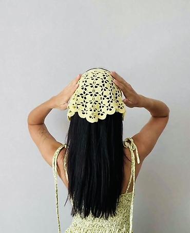 yaylig: Məhsul: Əl işıqlı toxunma bandana/baş yaylığı - Model: Üçbucaq — 2