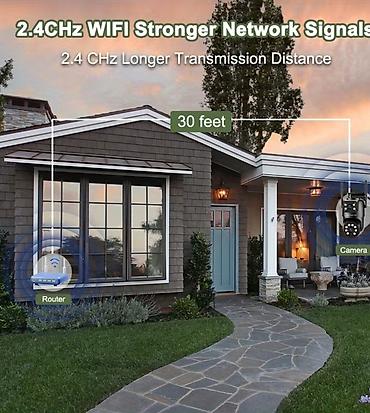 Фото и видеокамеры: SZSINOCAM Wi‑Fi Təhlükəsizlik Kamerası – Dual lens və dual ekran — 5