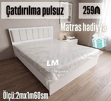 taxt dosəyi: Yeni, İkinəfərlik çarpayı, Matras ilə — 3