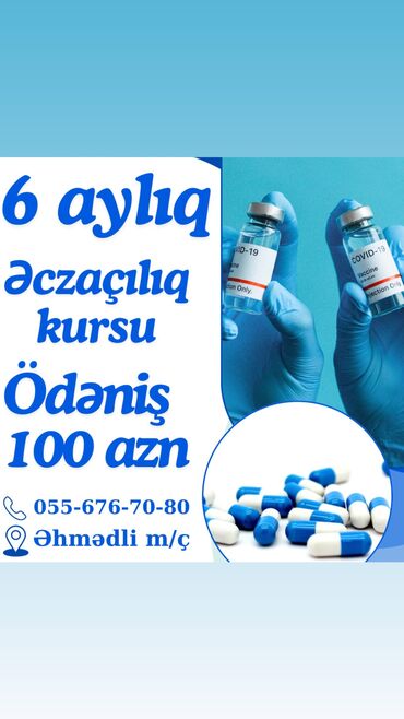 xanımlar üçün sürücülük təlimi: Əczaçılıq kursu Əziz İzləyicilərimiz ! Sürətləndirilmiş 6 Aylıq